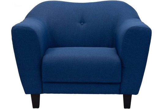 Alex Blue Fabric Armchair - Furniture Instore
