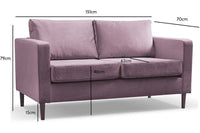 Boxfit Lavender Fabric 2 Seater Sofa - Furniture Instore