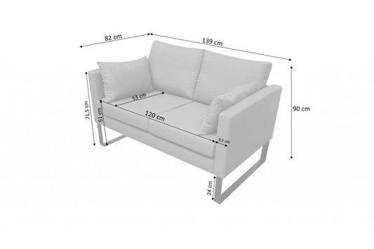 Garden Sofa Outdoor 2 Seater - Furniture Instore