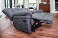 Torino Grey Fabric 2 Seater Recliner Sofa - Furniture Instore