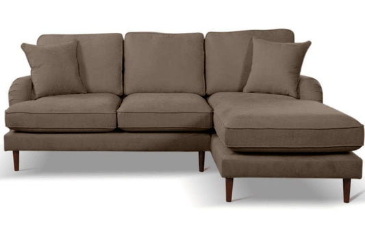 Rupert Nutmeg Fabric Right Hand Corner Sofa - Furniture Instore
