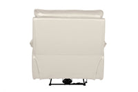 Turin Genuine Leather Chalk Electric Power Recliner Armchair - Furniture Instore