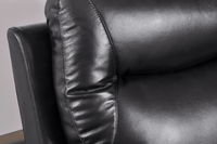 Amarien Genuine Leather Black Electric Power Recliner Armchair - Furniture Instore