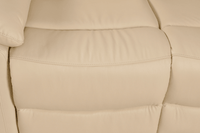 Amarien Genuine Leather Cream Electric Power Recliner Armchair - Furniture Instore