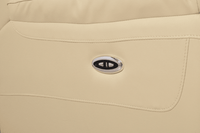 Amarien Genuine Leather Cream Electric Power Recliner 2 Seater - Furniture Instore