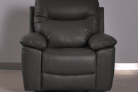 Amarien Genuine Leather Grey Electric Power Recliner Armchair - Furniture Instore
