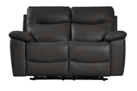 Amarien Genuine Leather Grey Electric Power Recliner 2 Seater - Furniture Instore