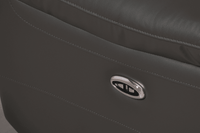 Amarien Genuine Leather Grey Electric Power Recliner 2 Seater - Furniture Instore