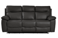Amarien Genuine Leather Grey Electric Power Recliner 3 Seater - Furniture Instore