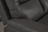 Amarien Genuine Leather Grey Electric Power Recliner 3 Seater - Furniture Instore