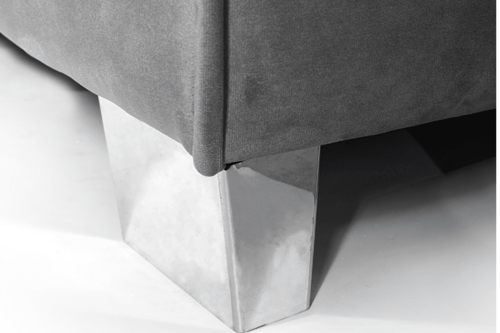 Sloane U Shape Grey Velvet Corner Sofa - Furniture Instore