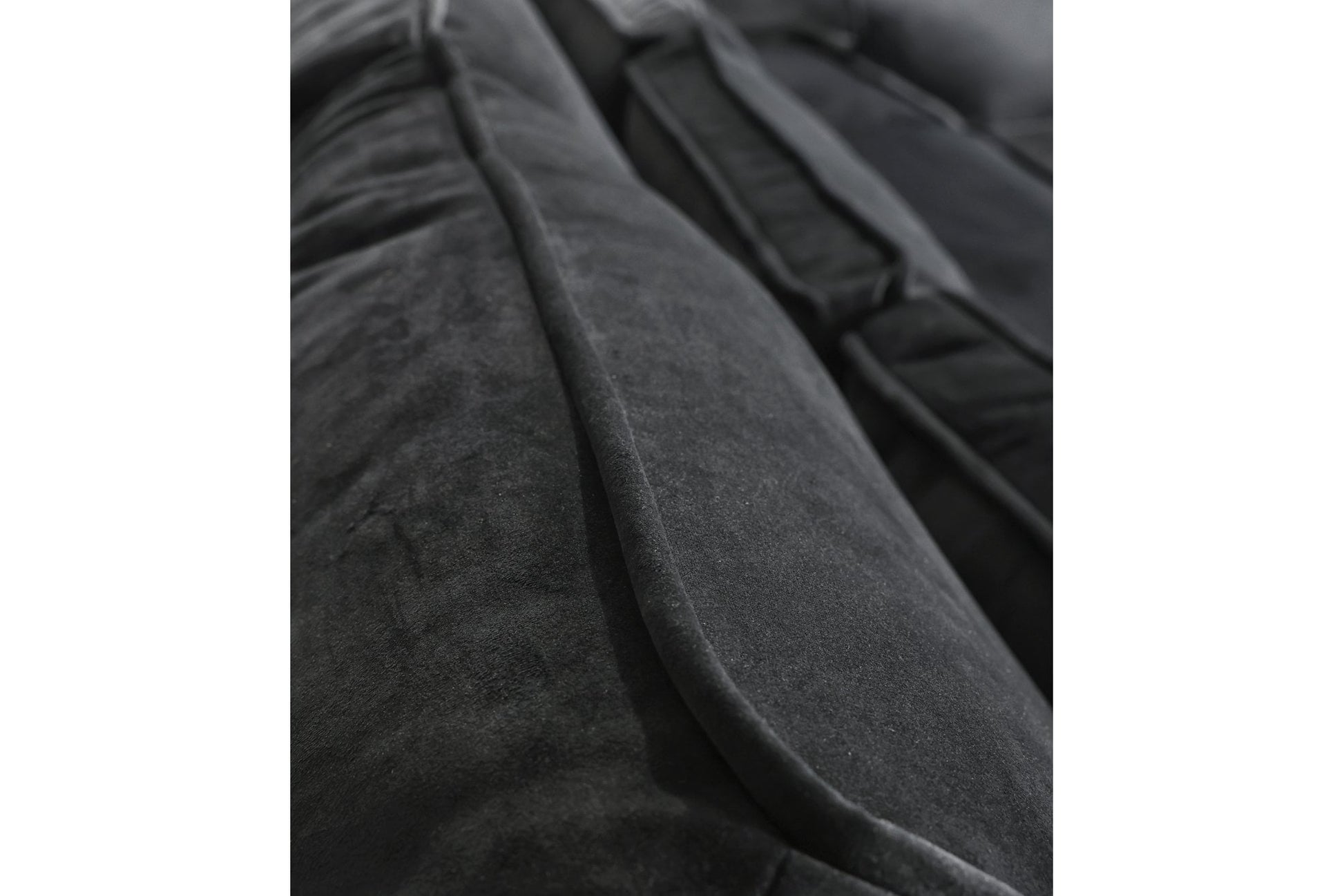 Sloane U Shape Black Velvet Corner Sofa - Furniture Instore