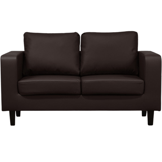 Box Brown Leather 2+2 Seater Sofa Set - Furniture Instore