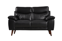 Vantage Genuine Leather Black 3+2+1 Seater Sofa Set - Furniture Instore