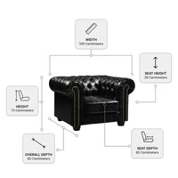 Chesterfield Black Measurement