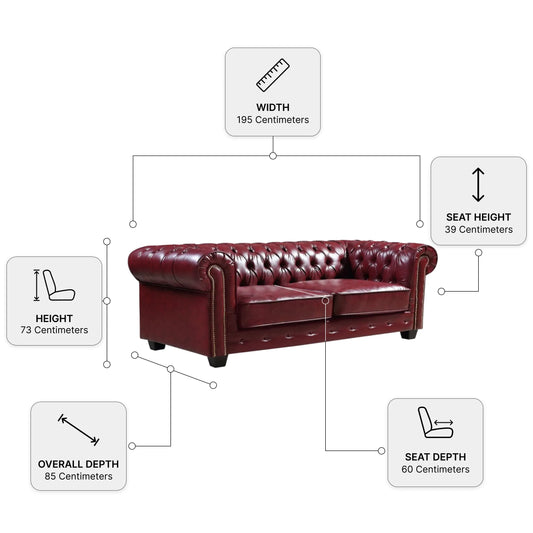 chesterfield-red-measurement-leather-3-seater-sofa-set