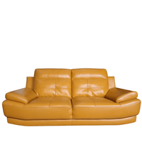 Outlet Islington Leather Mustard 2 Seater Sofa - Furniture Instore