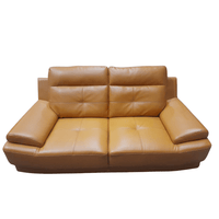 Outlet Islington Mustard Leather 2 Seater Sofa - Furniture Instore