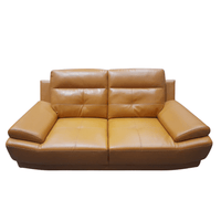 Outlet Islington Mustard Leather 2 Seater Sofa - Furniture Instore