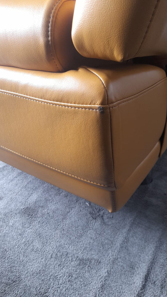 Outlet Islington Leather Mustard Armchair - Furniture Instore