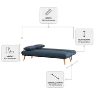 Alva Blue Sofa Bed