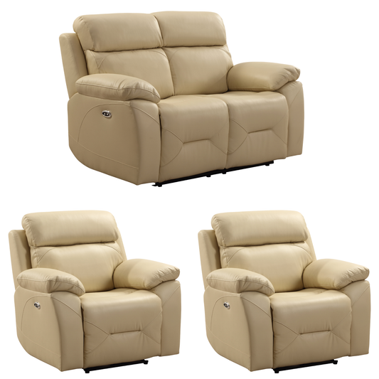 Renato Cream 2+1+1 sofa set on a white background