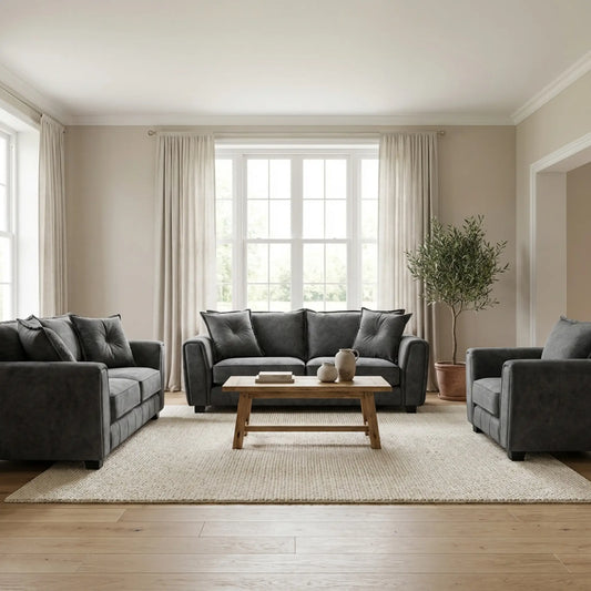 Somerford Grey Fabric 3+2+1 Seater Sofa Set