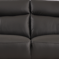 Vantage Grey 3-Seater Sofa, Closeup View in Roomset, Modern Minimal Design