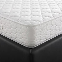 Horace Black Leather Double Bed