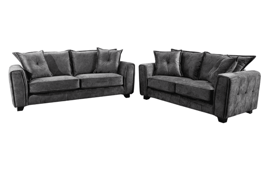 Somerford Grey Fabric 3+2 seater Sofa Set - Furniture Instore