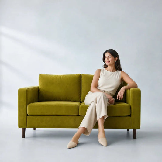 Boxfit Grass Fabric 2 Seater Sofa - view 2 - Furniture Instore