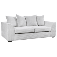 Byron Shark 3-Seater Sofa, Front View in Roomset, Modern Minimal Design