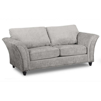 Gray sofa on a white background