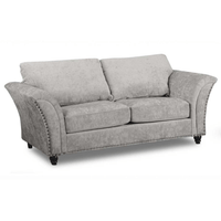 Gray sofa on a white background