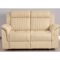Cidliano 2-seater sofa front-facing in a modern roomset with stylish decor and warm ambient lighting.