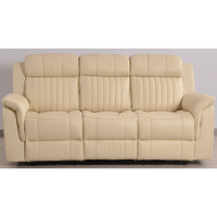 Cidliano 3-seater sofa front-facing in a stylish roomset with contemporary decor and warm ambient lighting.