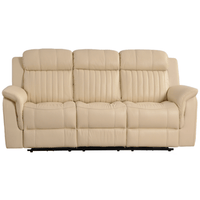 Cidliano Genuine Leather Cream Electric Power Recliner 3+2+1 Seater Sofa Set - Furniture Instore