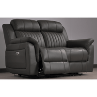 Cidliano Genuine Leather Grey Electric Power Recliner 2+1 Seater Sofa Set - Furniture Instore