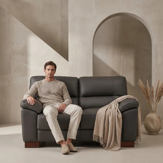 grey-leather-living-room-sofa