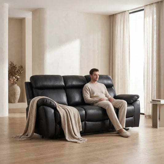 dandrea-black-recliner-three-seater-leather-sofa
