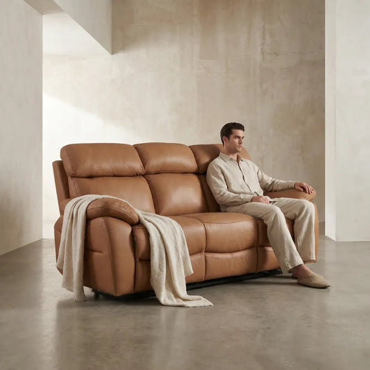 dandrea-caramel-recliner-three-seater-leather-sofa