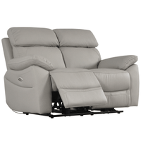 Gray recliner chair on a white background