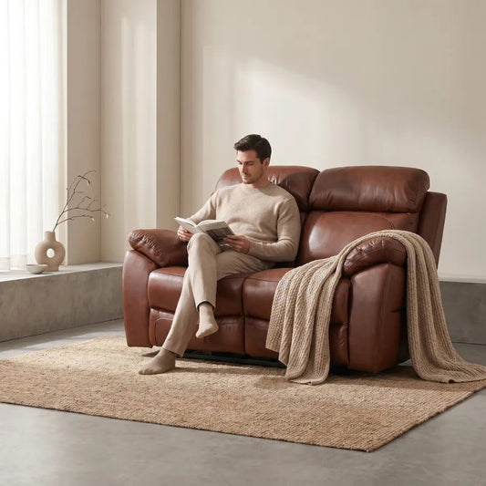 dandrea-tan-recliner-two-seater-leather-sofa