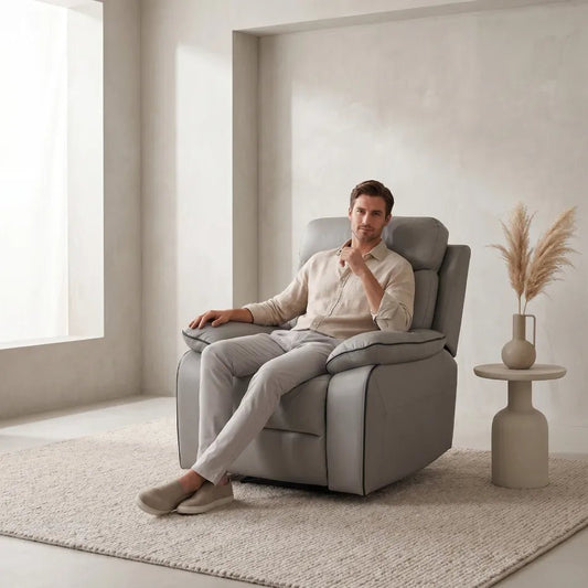 Foster fabric recliner armchair for living room