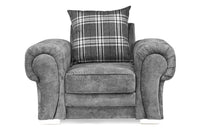 Verona Scatter Grey Fabric 2+1 Seater Sofa Set - Furniture Instore