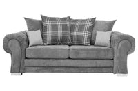 Verona Scatter Grey Fabric 3+1+1 Seater Sofa Set - Furniture Instore