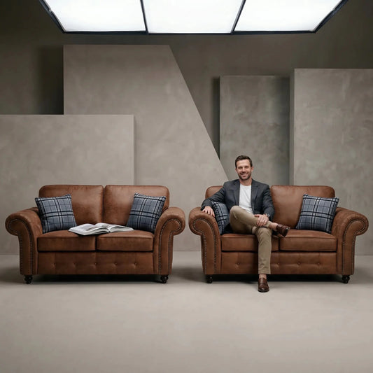 oakland-tan-suede-two-plus-two-sofa-set