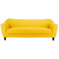 Outlet Alex Yellow Fabric 3 Seater Sofa - Furniture Instore