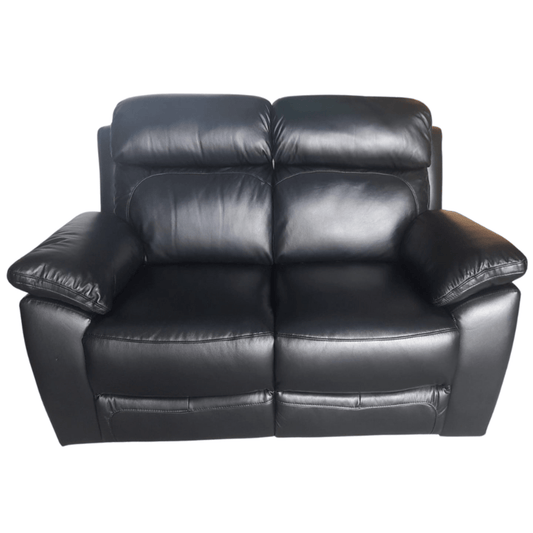 Outlet Dandrea Genuine Leather Black Electric Power Recliner 2 Seater - Furniture Instore