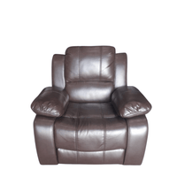 Outlet Valerie Brown Leather Armchair - Furniture Instore